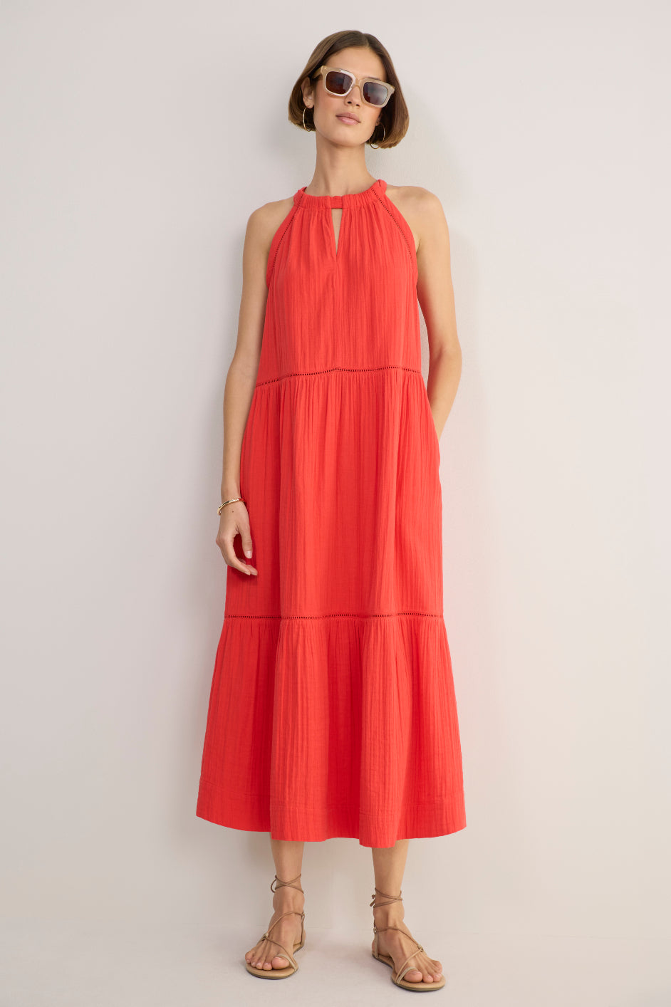hayley halter dress Vestido Maxi Hayley Halter - Amarillo