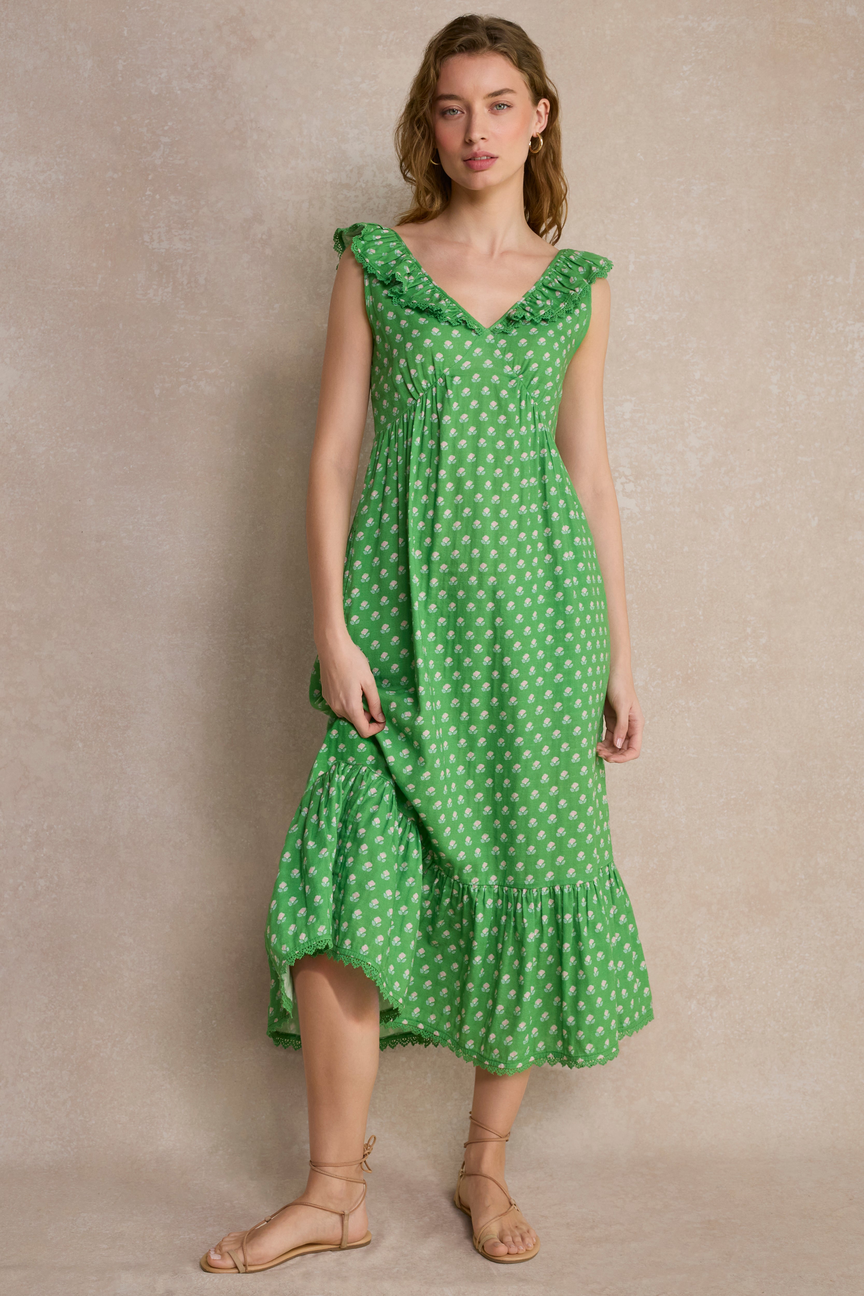 jade green floral dress JADE MAXI DRESS | CULT MIA main image 0