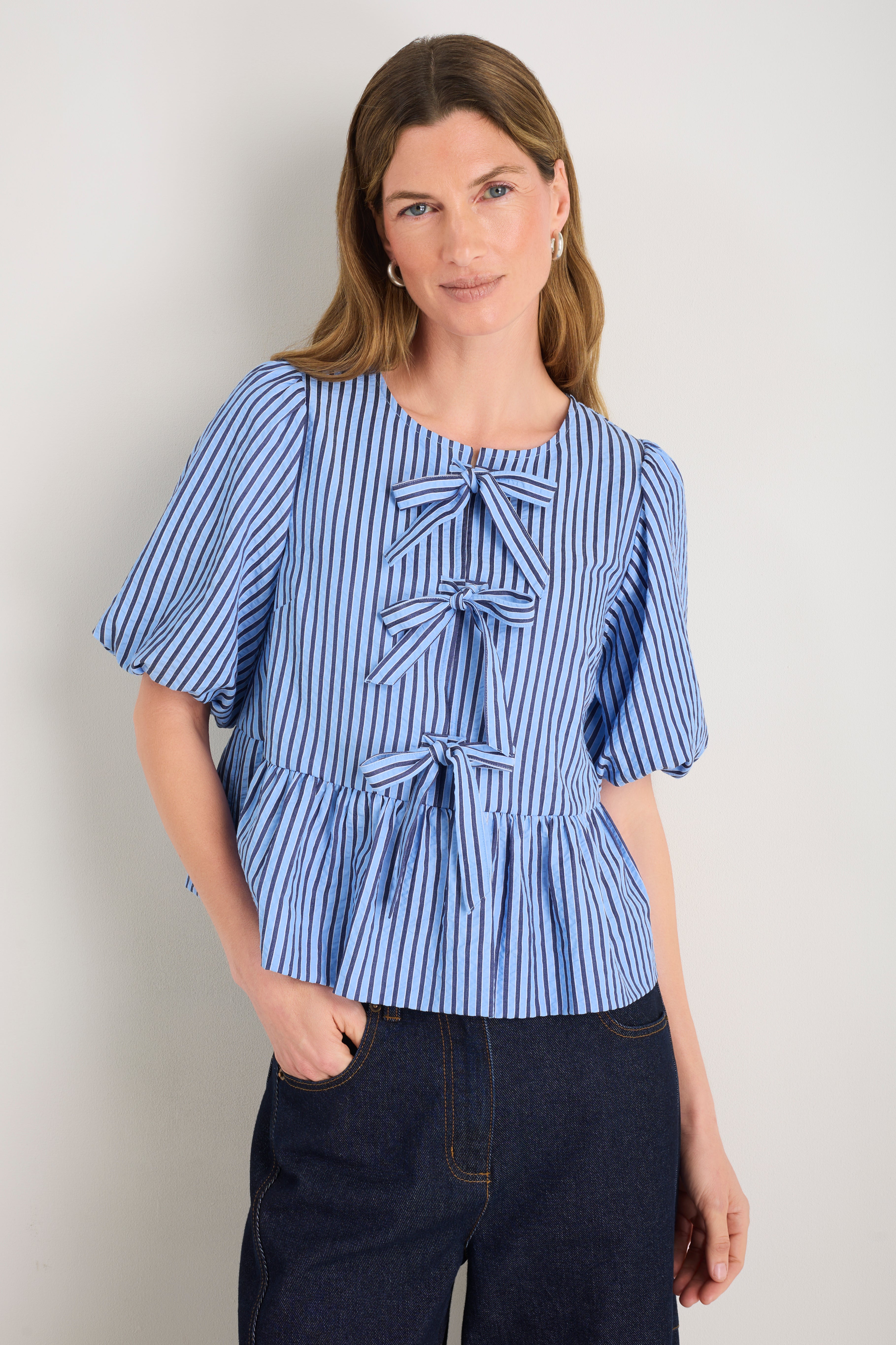 トップス OPEN YY STRIPE CONVERTIBLE HOOK TOPDRESS OPEN YY Striped 