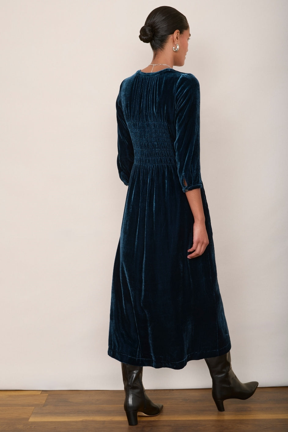 satin long sleeve open back wedding dress Sheath Lace Open Back Rustic Wedding Dress With Long Sleeve WD487 US16 / Nude