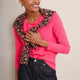 Camille Cashmere Cardigan - Neon Pink