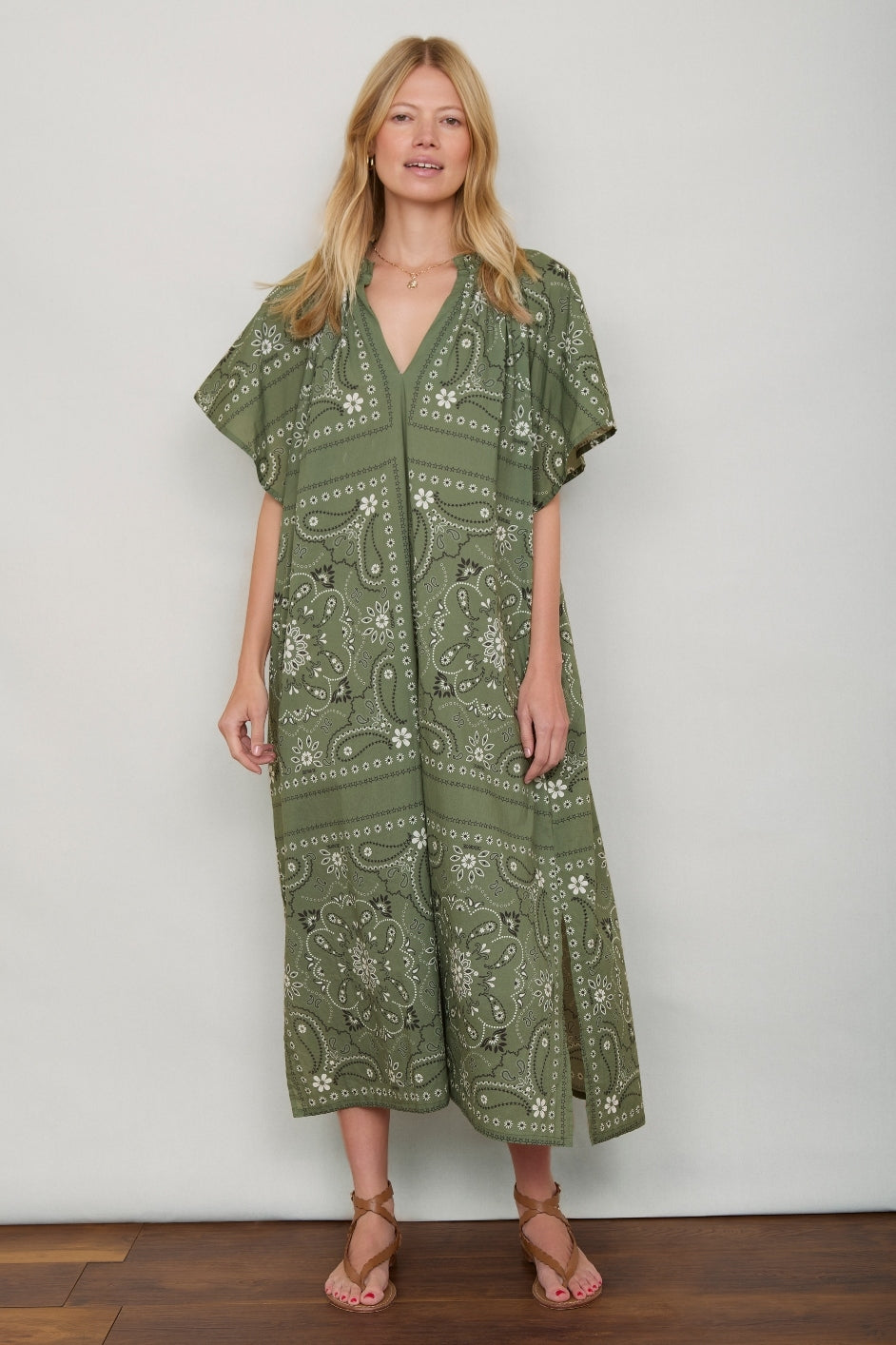 DB X Wyse Terra Dress - Olive Bandana – WYSE London