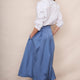 DB X Wyse Taffeta Skirt - Denim Blue