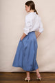 DB X Wyse Taffeta Skirt - Denim Blue
