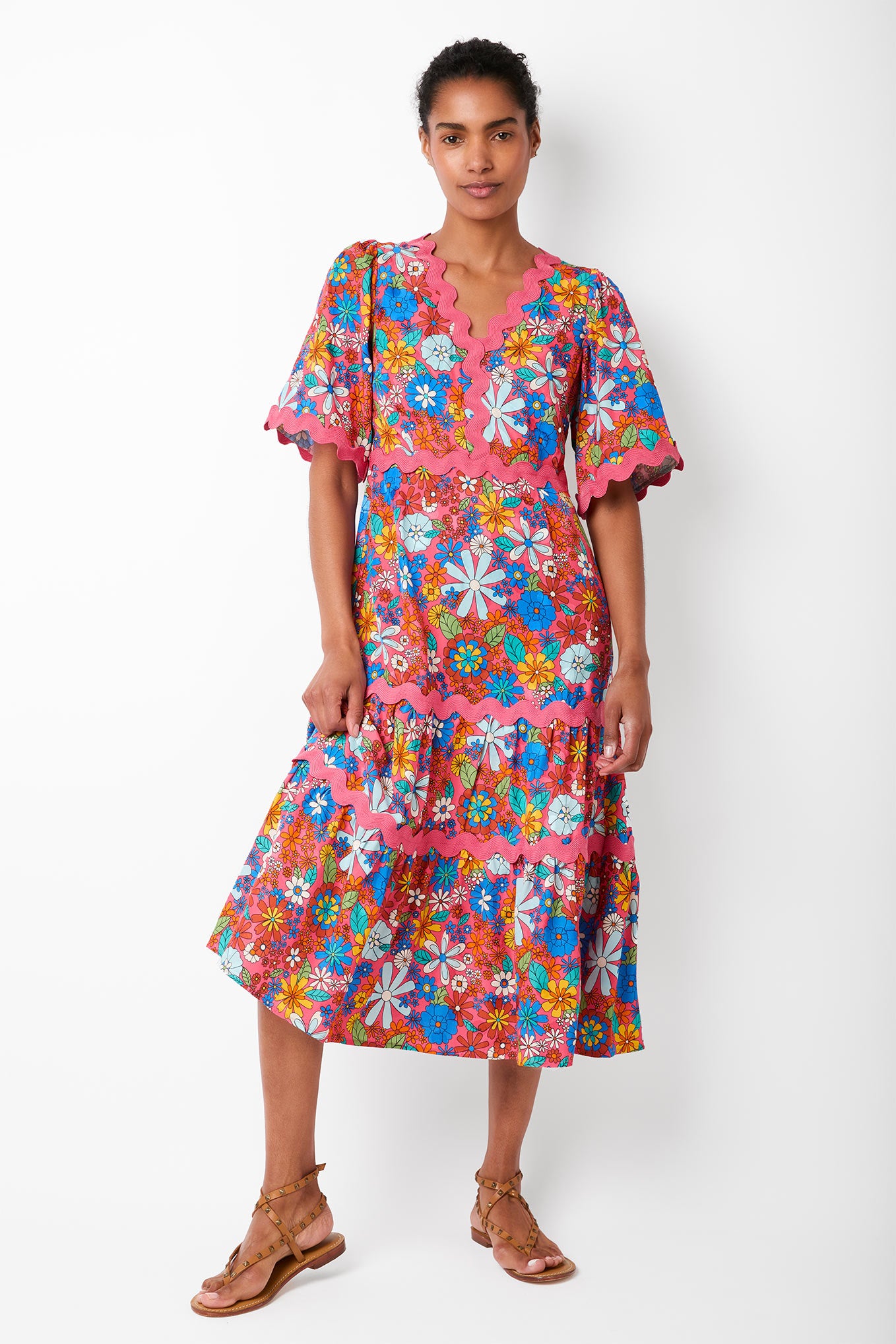 EF X Wyse Dana Ric Rac Dress - Multi – WYSE London