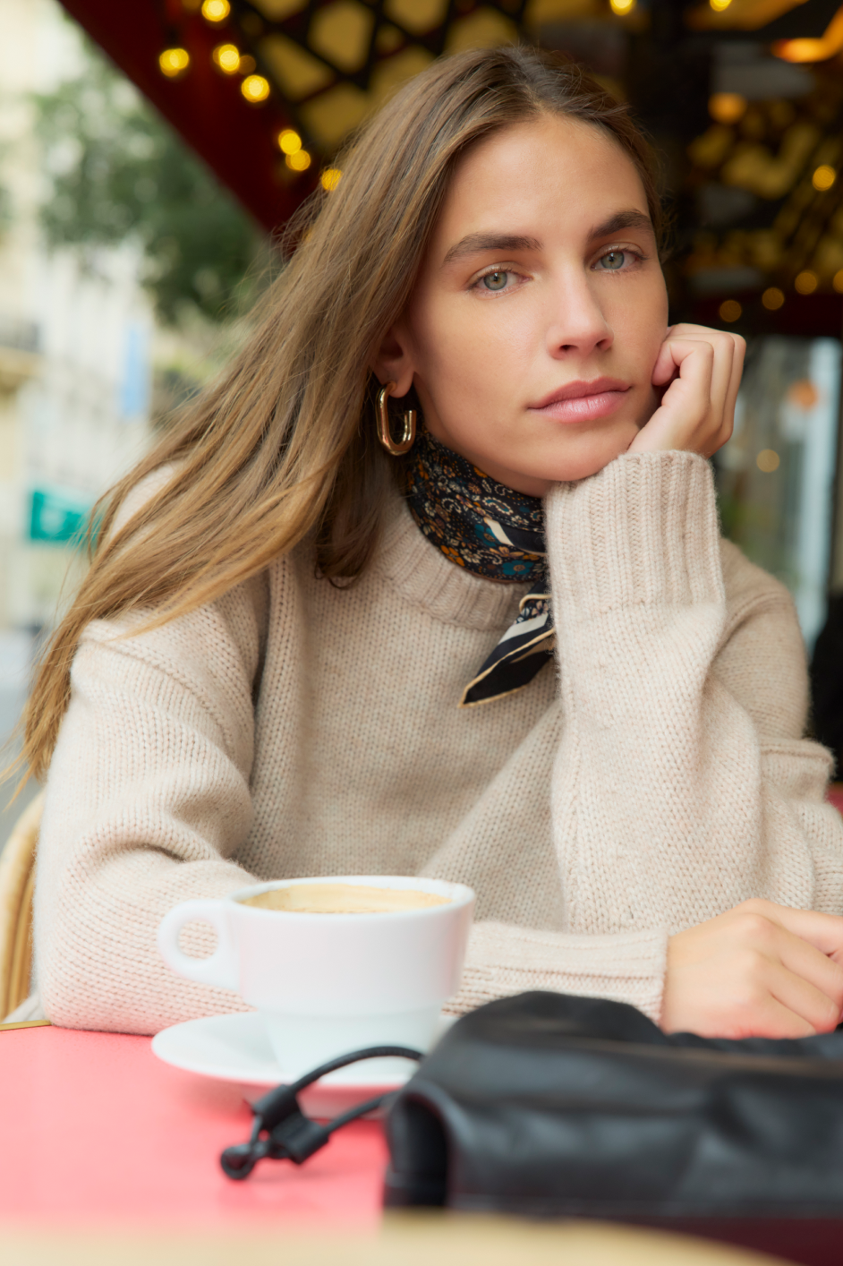 Liana Chunky Crew Neck Jumper - Taupe – WYSE London