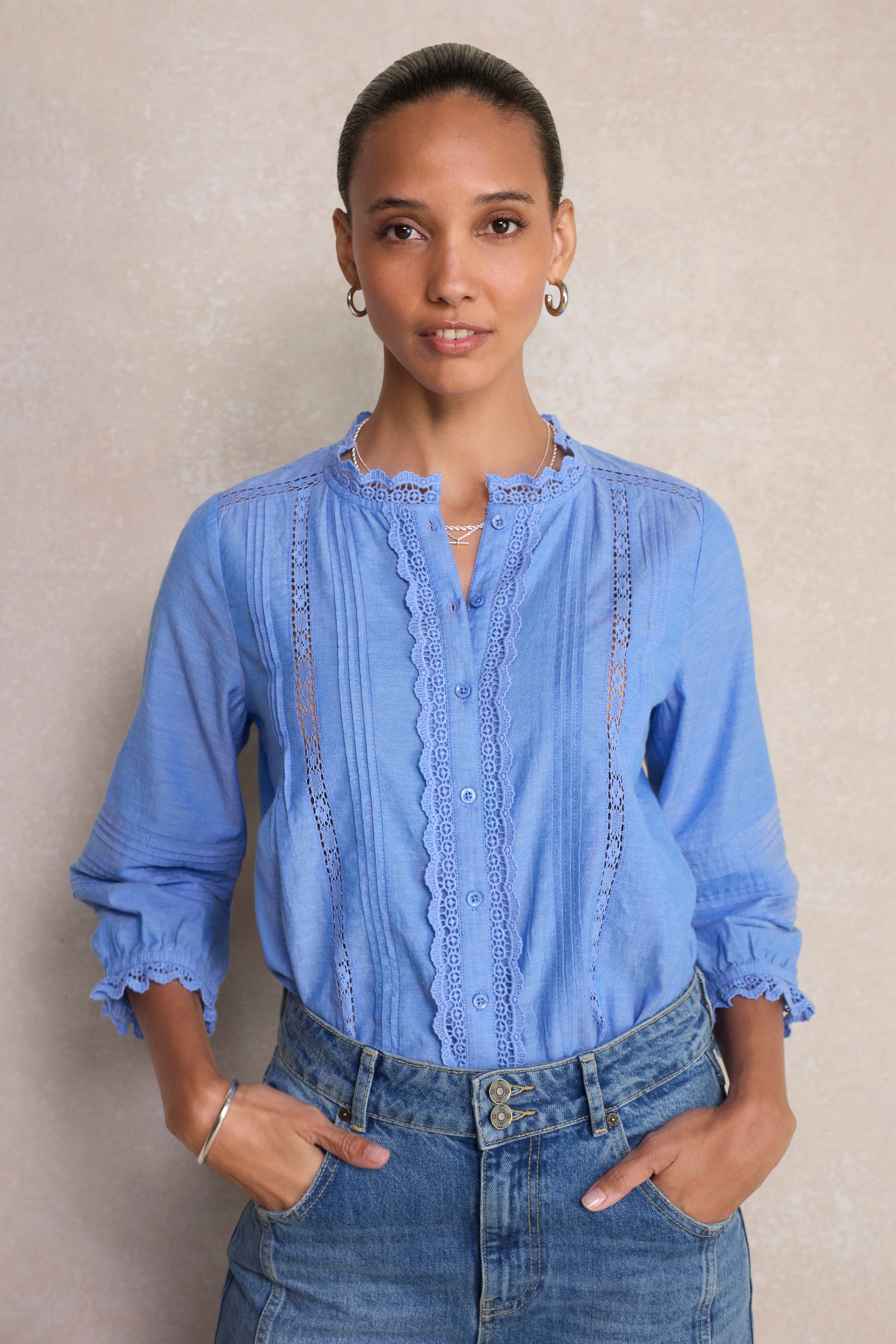 Isla Blouse - Chambray – WYSE London