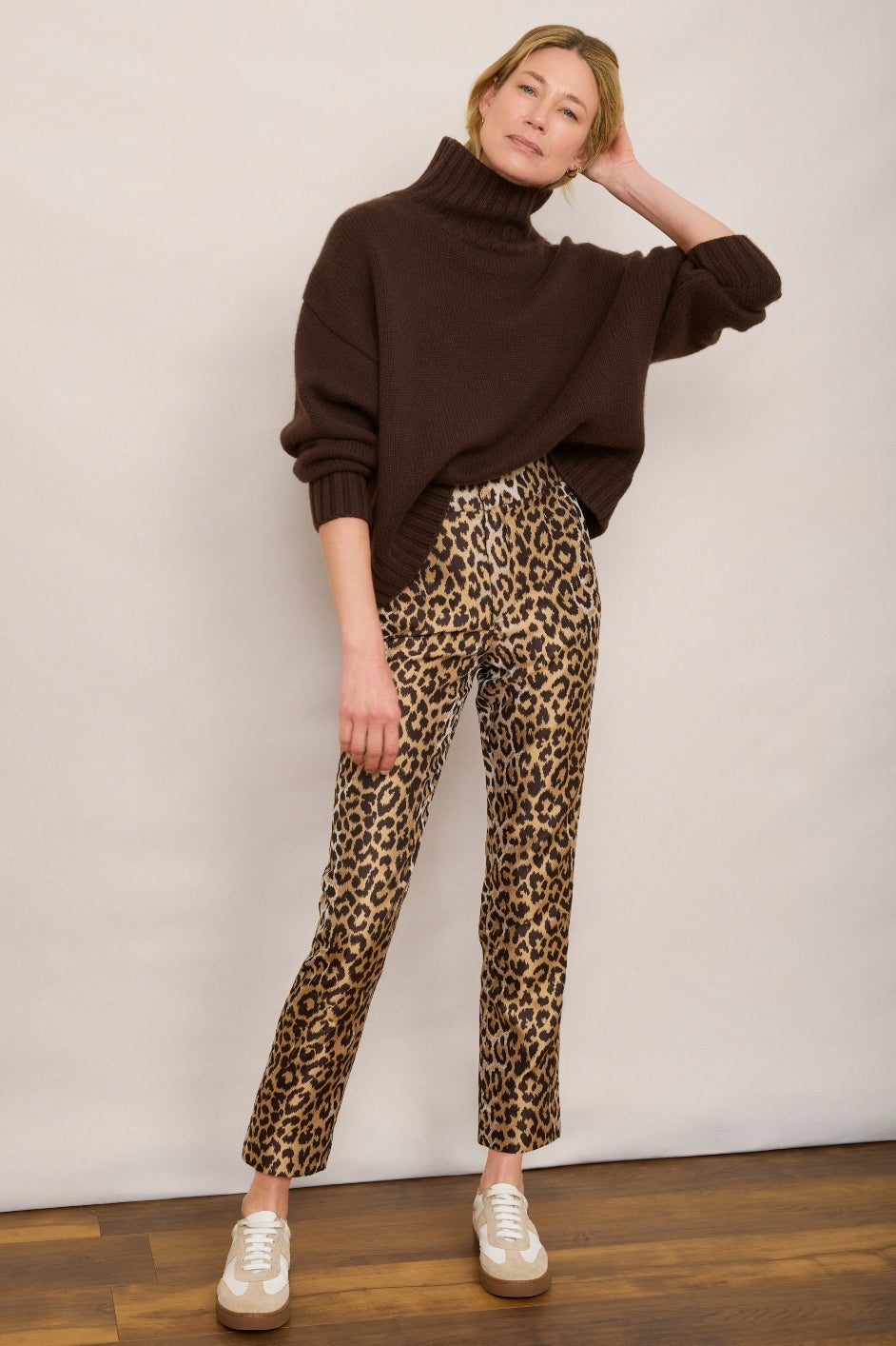 Jacinda Jacquard Trouser - Leopard – WYSE London