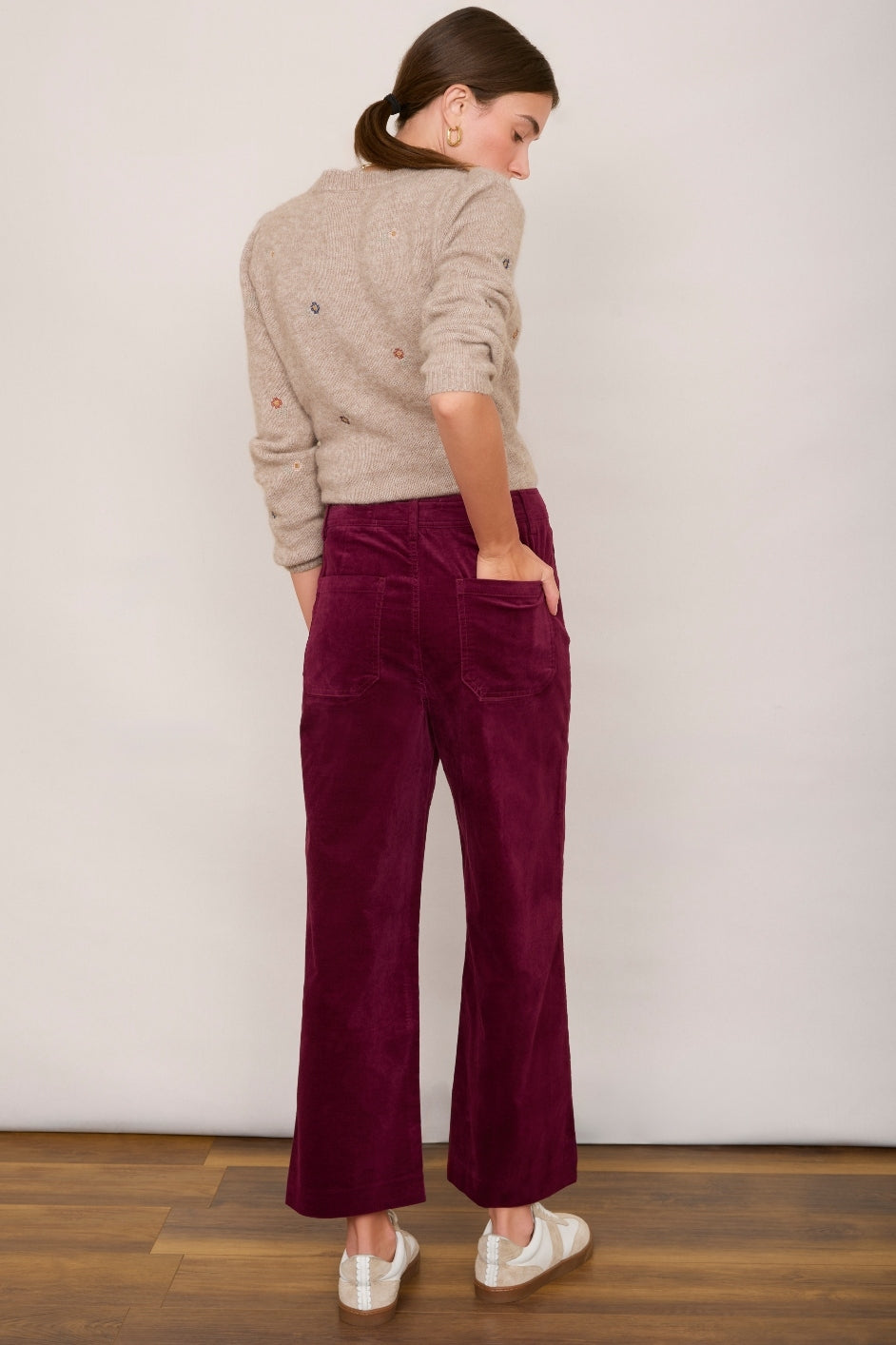 Velvet Trouser Rose main image 0