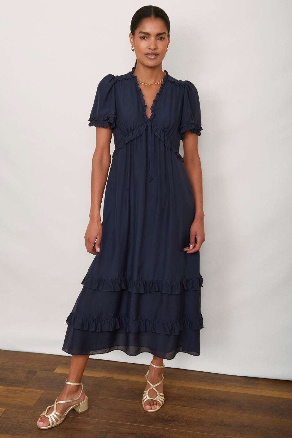 スティナ stina type V joy flower dark navy M スティナ stina type V