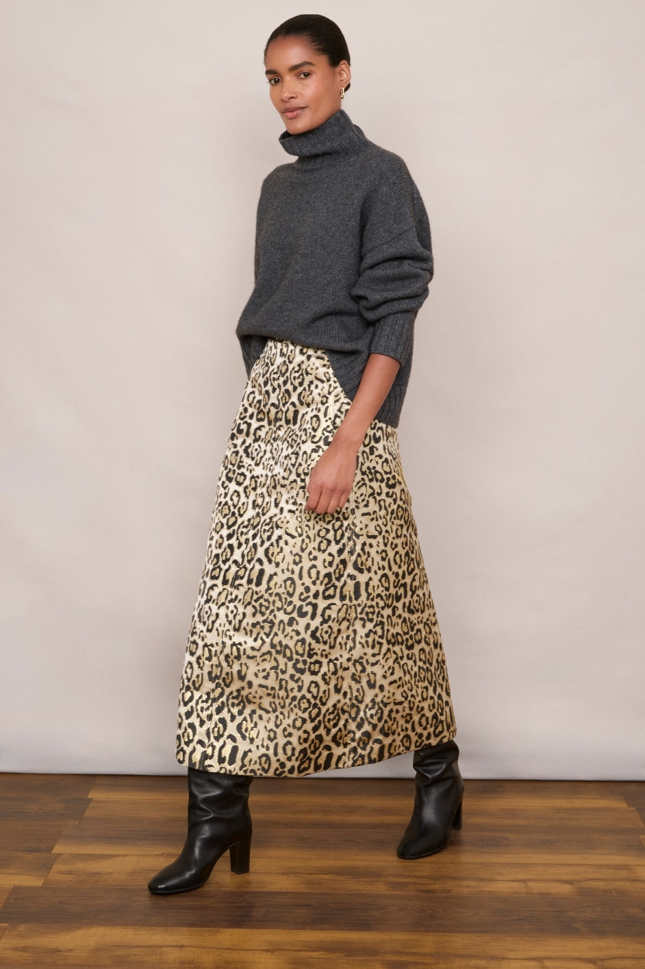 Madeline Skirt - Leopard – WYSE London