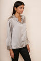 Odette Silk Shirt - Silver