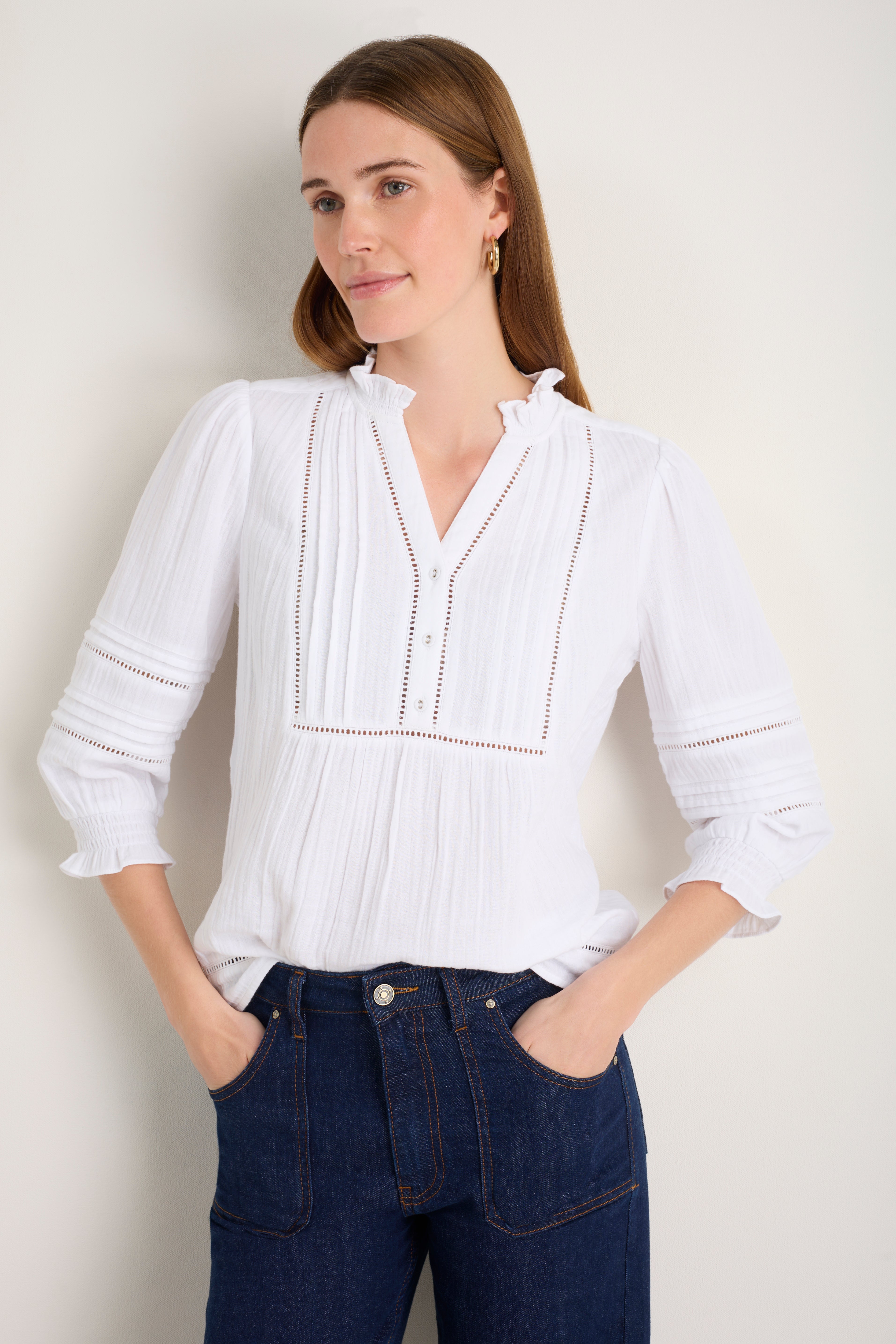 Ottilina Blouse - White – WYSE London