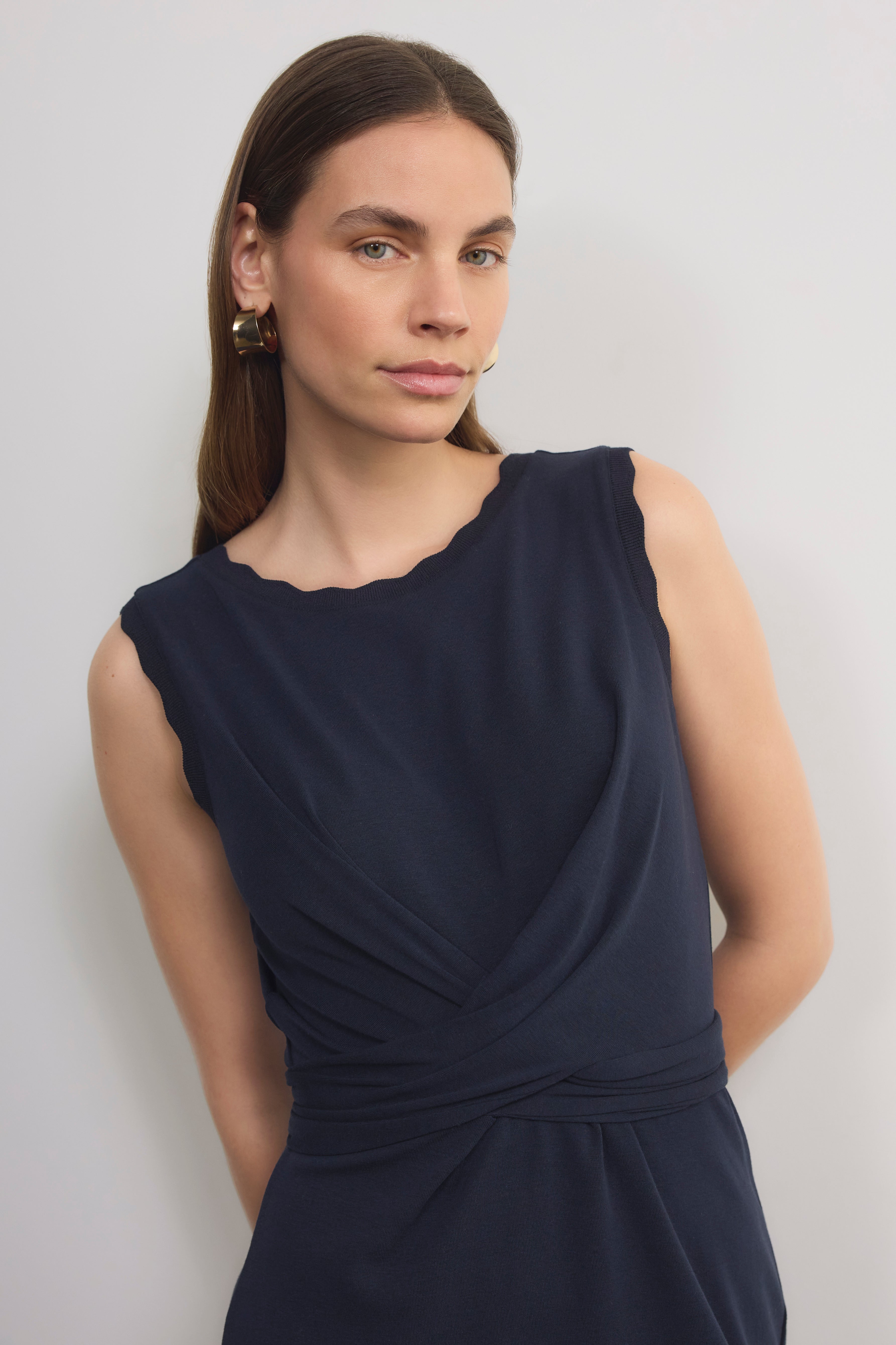 Anais Jersey Dress - Midnight  WYSE London