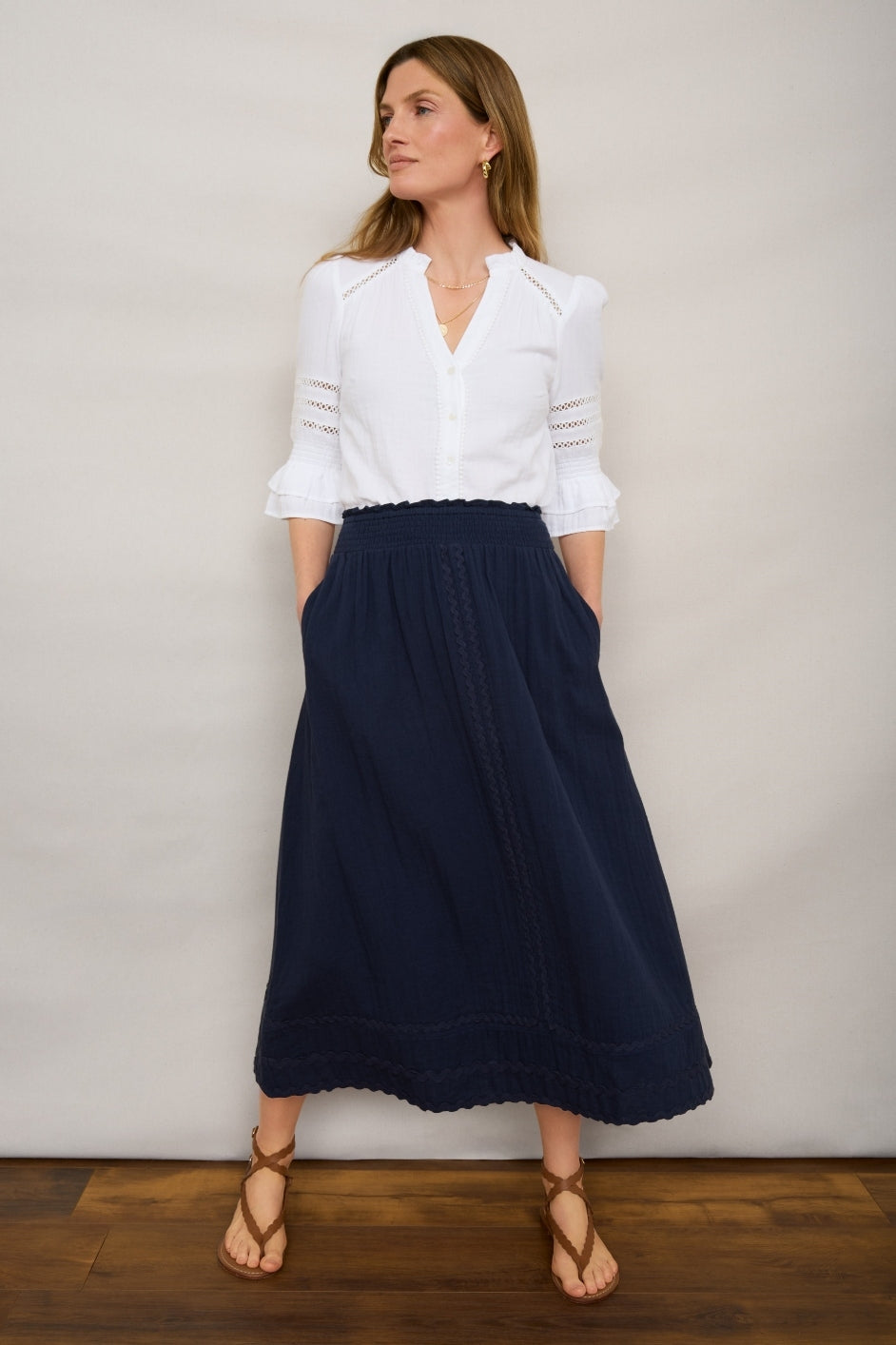 スカート Sophia frill set dress ANDMARY】Sophia frill set dress