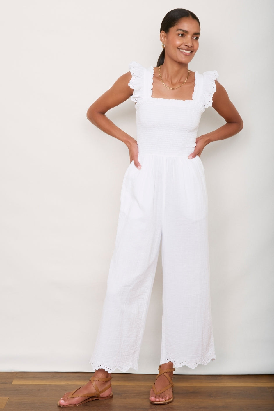 Tasia Jumpsuit - White – WYSE London
