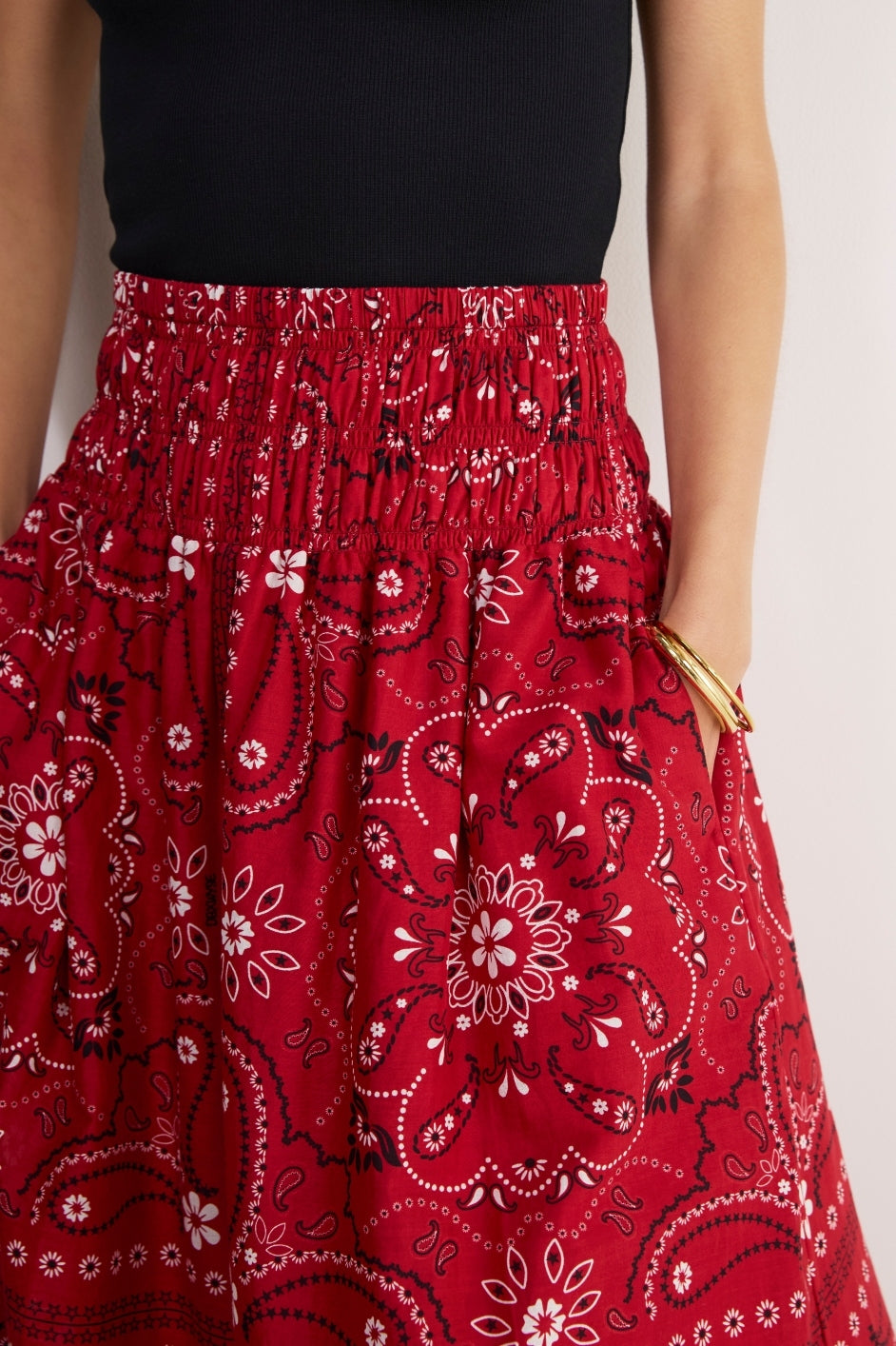 DB x WYSE Skirt - Red Bandana Print – WYSE London
