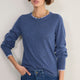 Fleurine Double Layered Jumper - Denim Blue/Blue Trim
