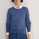 Fleurine Double Layered Jumper - Denim Blue/Blue Trim