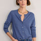 Flora Cardigan - Midnight/Blue Stripe