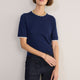 Florrie Double Layered Knitted Top - Midnight/Ivory