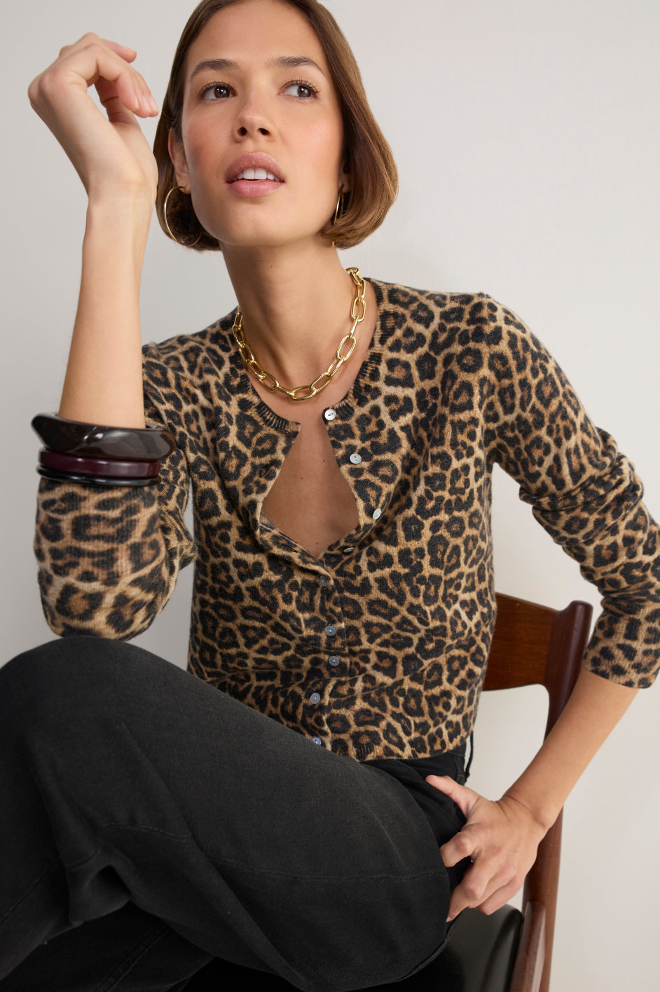 Lani Cardigan - Leopard