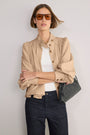 Lana Bubble Hem Trench - Sand
