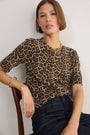 Caley Knitted Top - Leopard