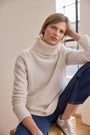 Nadia Funnel Neck Jumper - Ivory