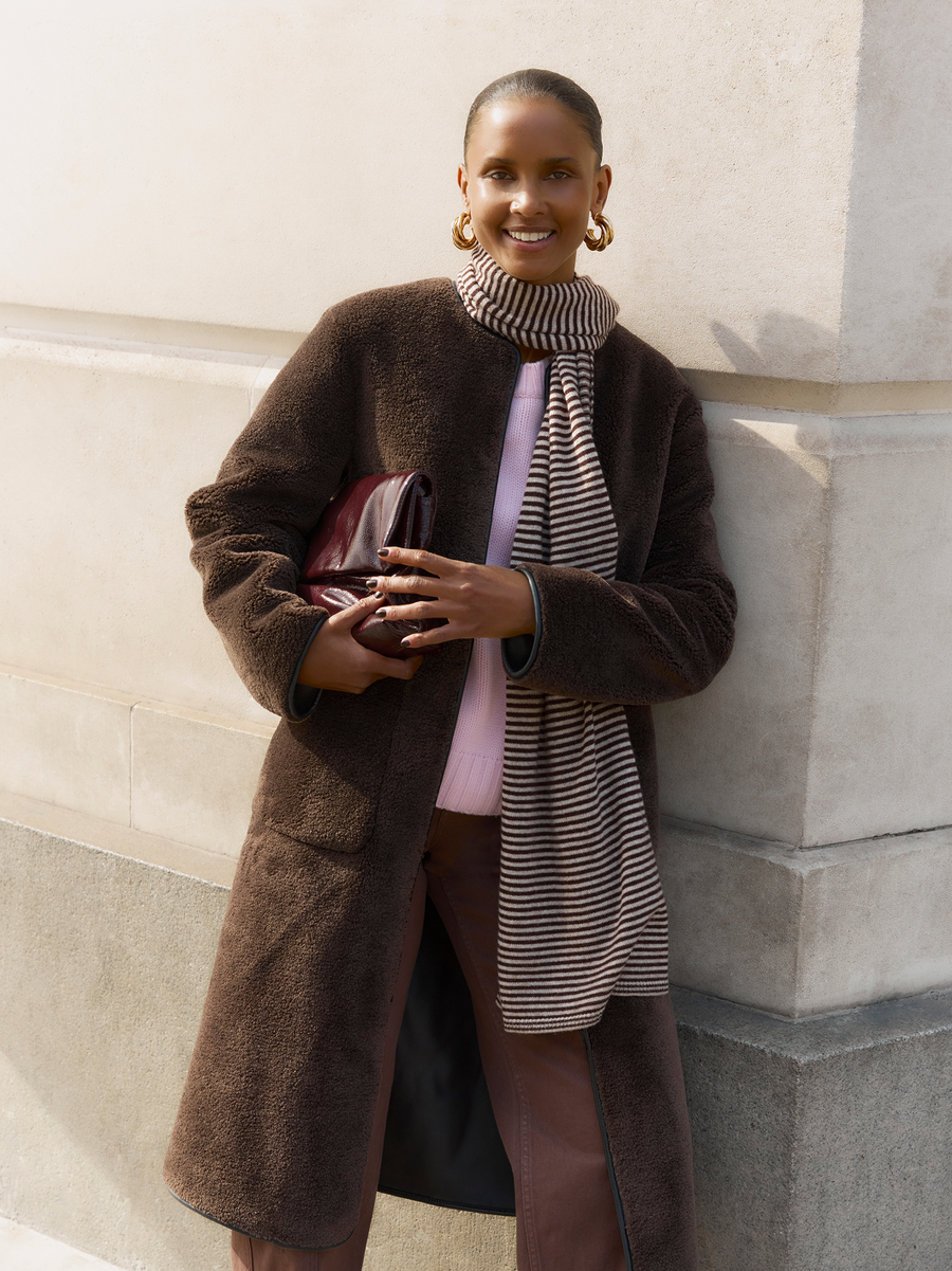 Sophia Borg Coat - Cocoa