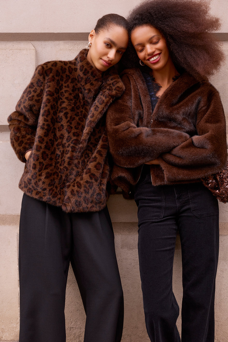 Freya Faux Fur Lined Coat - Mid Olive – WYSE London