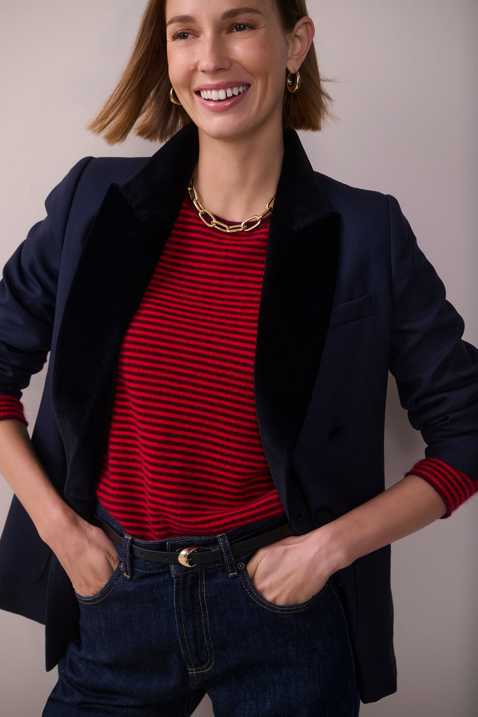 Fleur Tux Blazer - Midnight