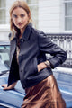 Marjolaine Leather Jacket - Anthracite