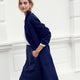 Diane Wool Double Faced Belted Coat - Midnight