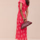 Annabelle Silk Blend Dress - Peony Whimsical Sprig