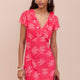 Annabelle Silk Blend Dress - Peony Whimsical Sprig