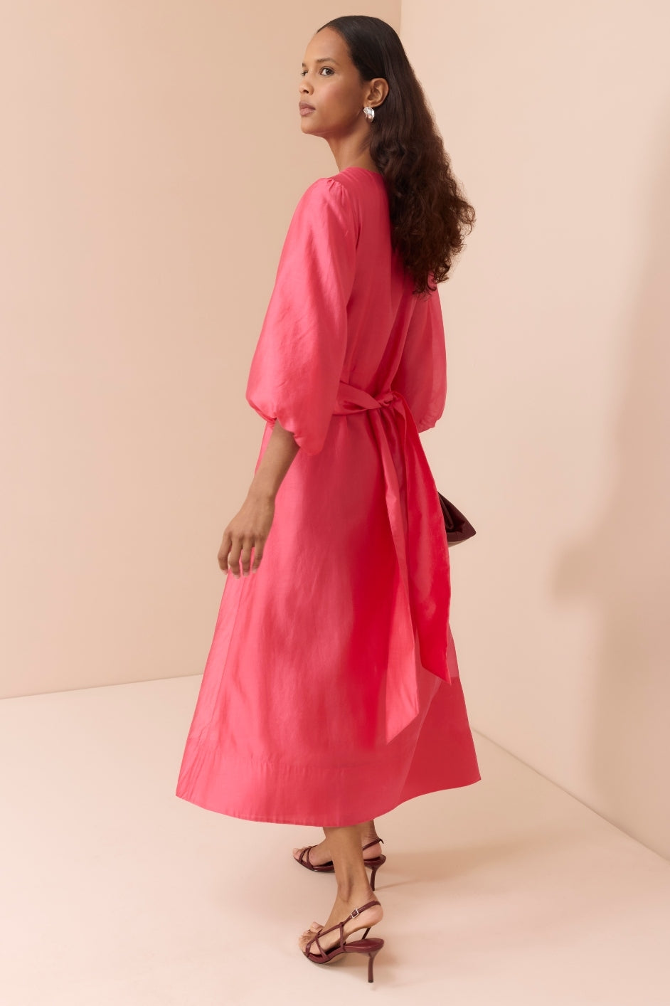 Cath x WYSE Lauren Dress - Raspberry Pink