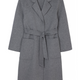Diane Wool Double Faced Belted Coat - Grey