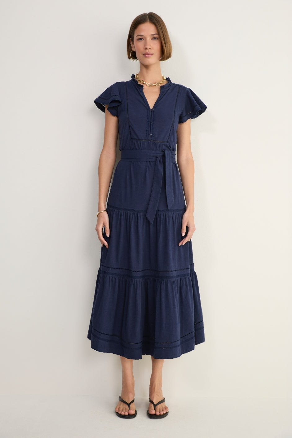 Talya Jersey Dress - Midnight