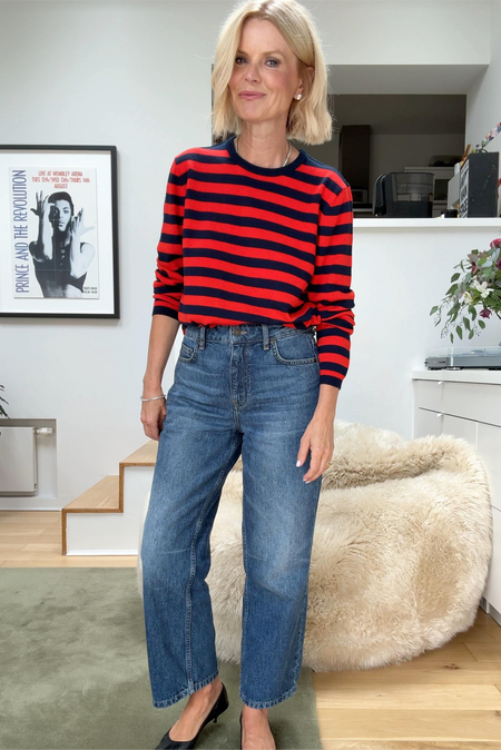 Cath X WYSE Loafer Jean - Mid Wash