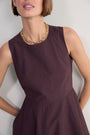 Collette Puffball Dress - Chocolate