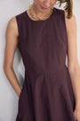 Collette Puffball Dress - Chocolate
