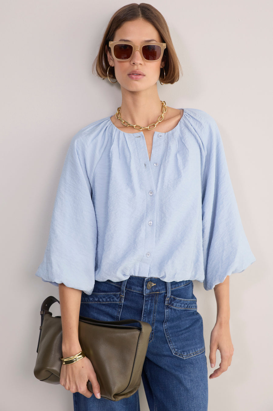 Connie Top - Sky Blue