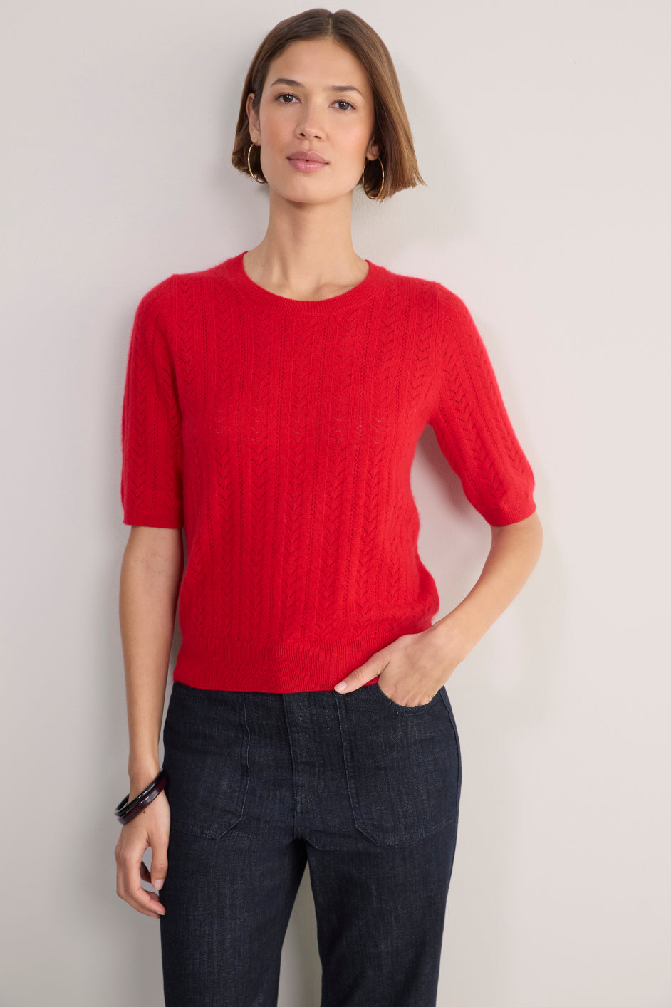 Elodie Knit Top - Red