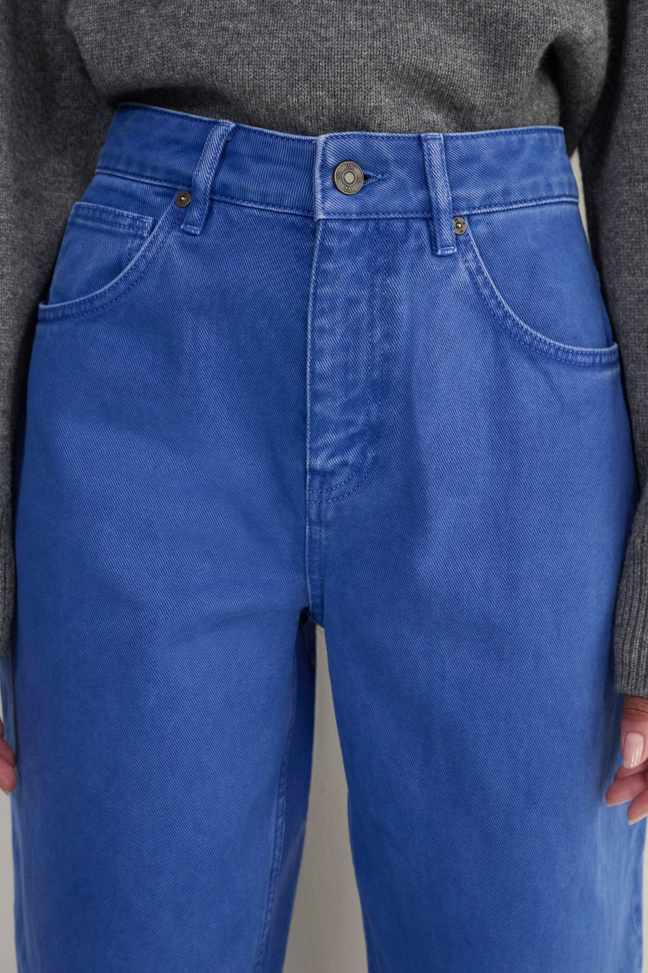 Abbey Barrel Leg Jean - Cobalt Blue