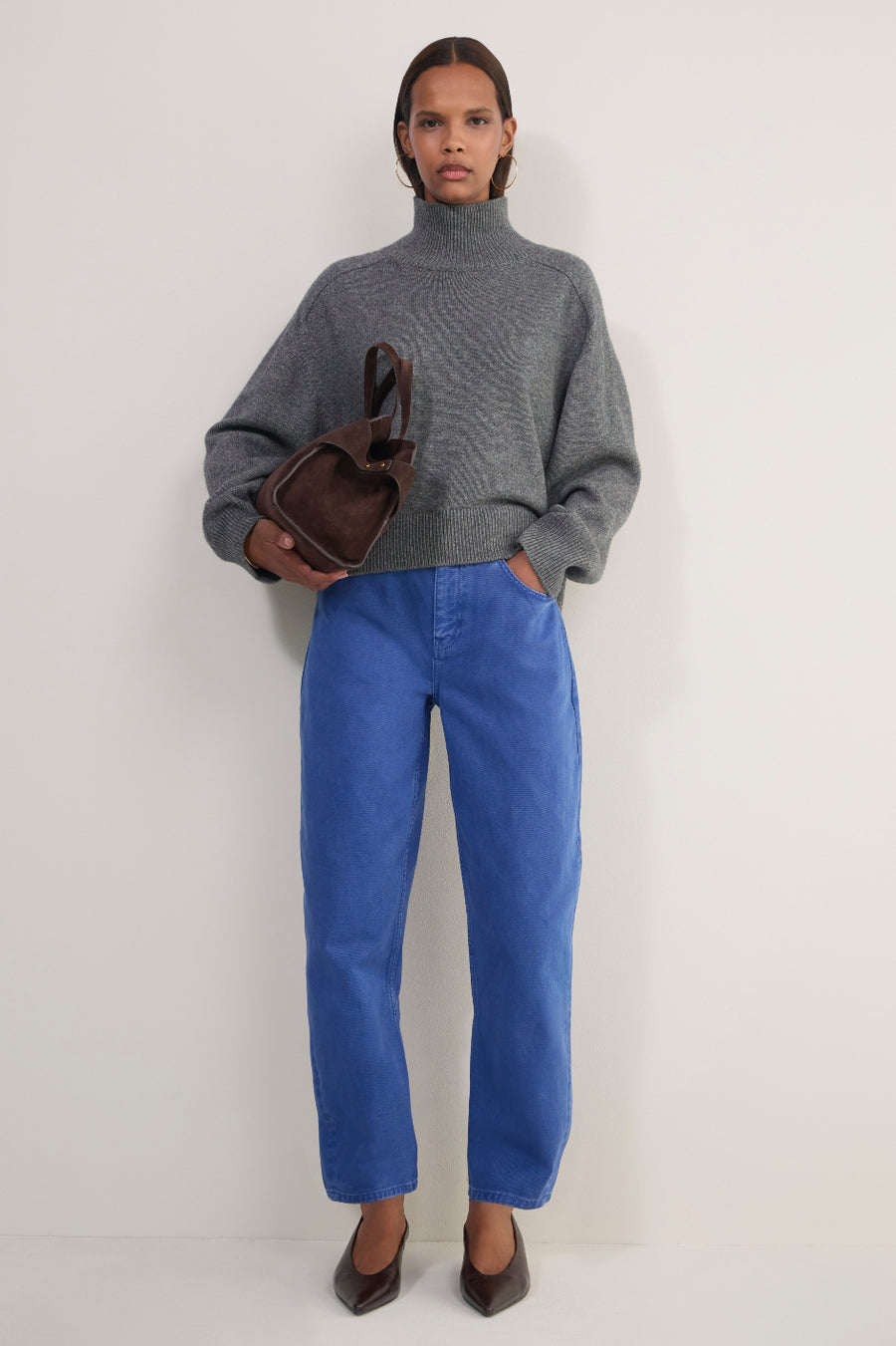 Abbey Barrel Leg Jean - Cobalt Blue