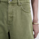 Abbey Barrel Leg Jean - Khaki