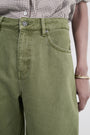Abbey Barrel Leg Jean - Khaki
