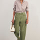 Abbey Barrel Leg Jean - Khaki