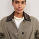 Addie Check Trench Coat - Beige/Chocolate Check